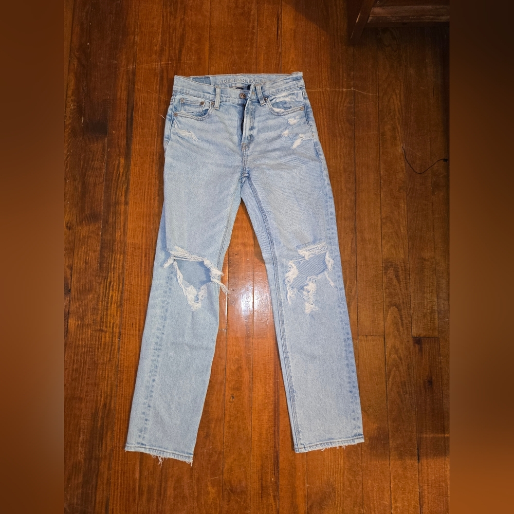 Super High Rise Ankle Straight American Eagle Jeans